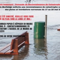 Demande de reconaissance de catastrophe naturelle